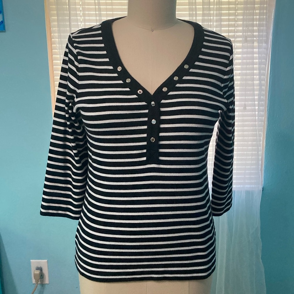 Striped Henley top